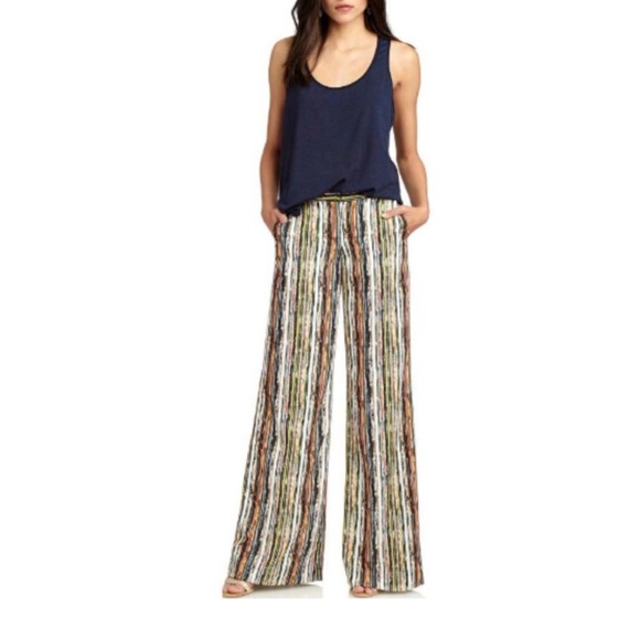 Sam Edelman STRIPED PALAZZO PANTS - Picture 1 of 8